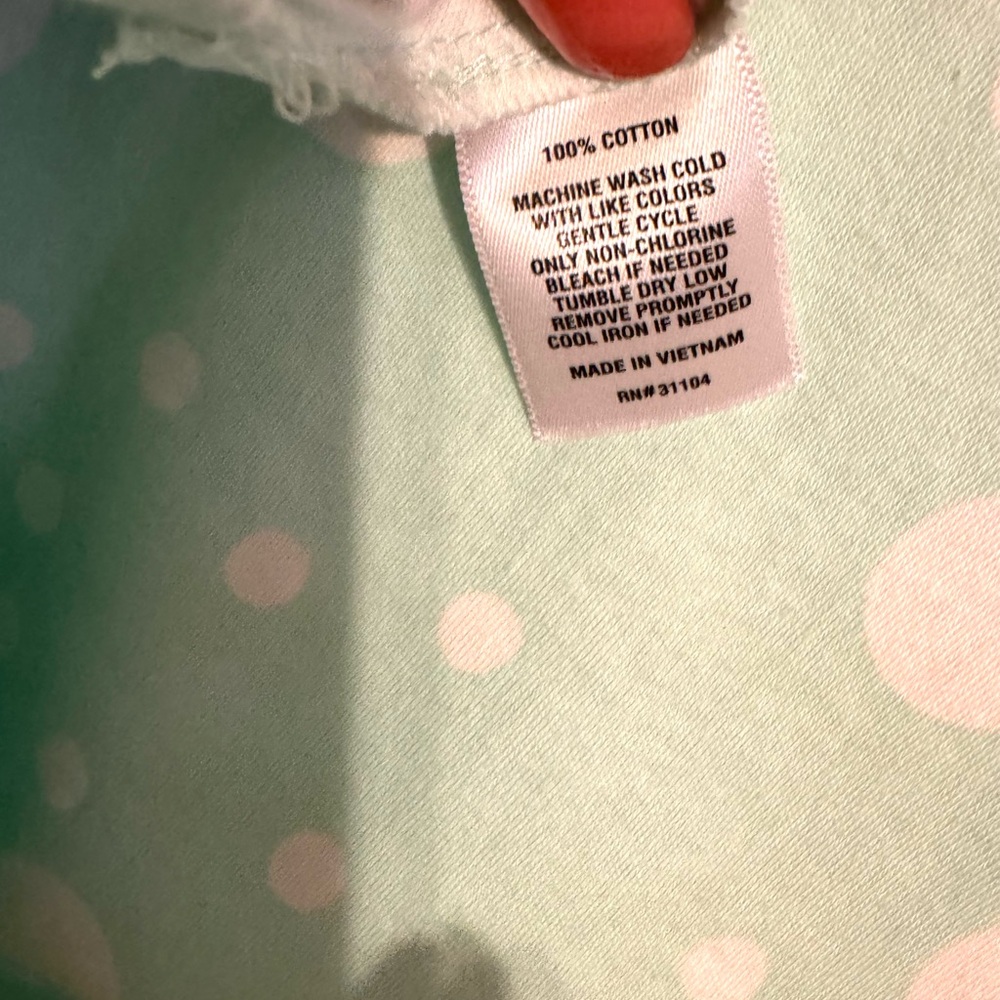 ❤️NWT Kim Rogers Mint Green Polka Dot Short Sleeve Tee SMALL   #CL - Picture 5 of 9